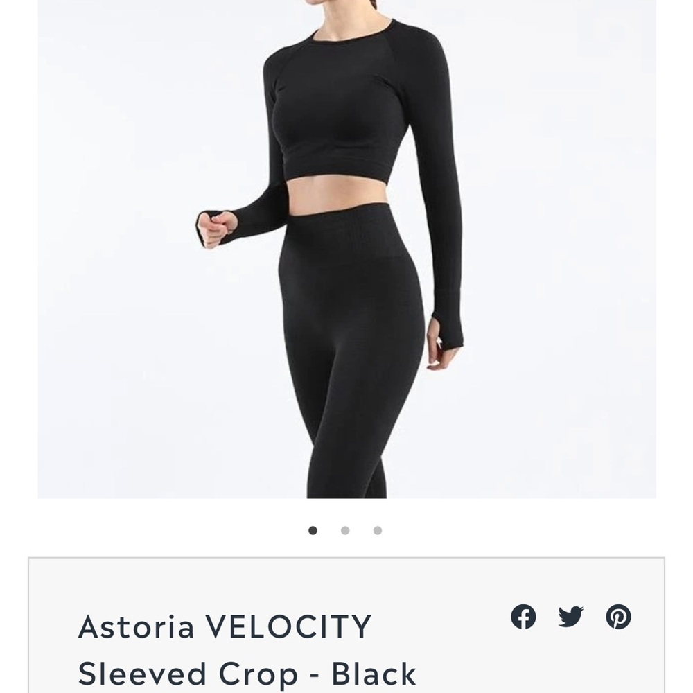 Athletic crop top